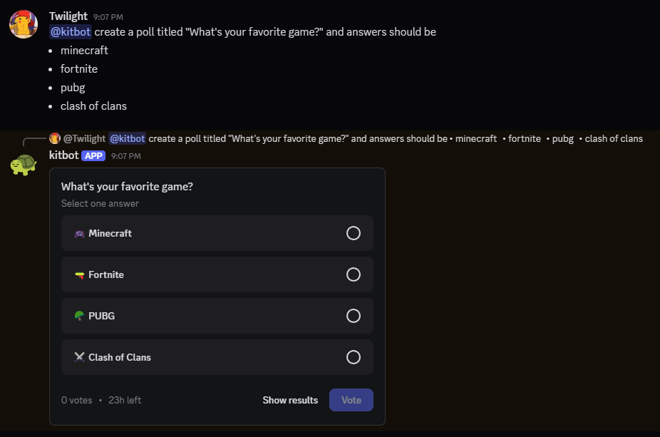 ai poll example